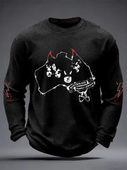 Men's Rock Music Inspired Waffle Top