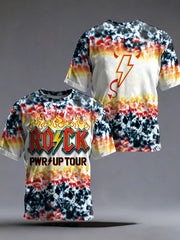 Men's Rock Music Inspired Printed T-shirt