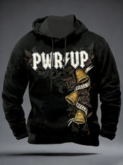 Men's Rock Music Inspired Hoodie Without Pocket