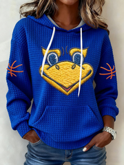 Women's Basketball Printed large-sized hooded sweatshirt