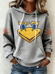 Women's Basketball Printed large-sized hooded sweatshirt