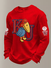 Men's Vintage Basketball Printed Sweatshirt