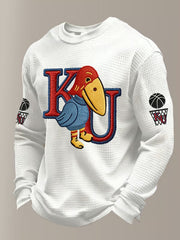 Men's Vintage Basketball Printed Sweatshirt