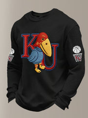 Men's Vintage Basketball Printed Sweatshirt