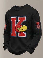 Men's Vintage Basketball Printed Sweatshirt