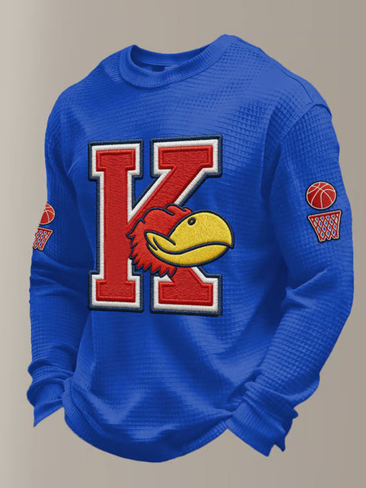 Men's Vintage Basketball Printed Sweatshirt