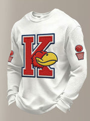 Men's Vintage Basketball Printed Sweatshirt