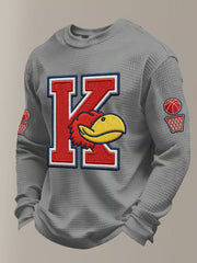 Men's Vintage Basketball Printed Sweatshirt
