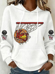 Women's Basketball Printed Hoodie