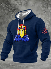 Men's Basketball Printed Checkered Cotton Hoodie