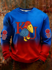 Men's Basketball Printed Waffle Sweatshirt