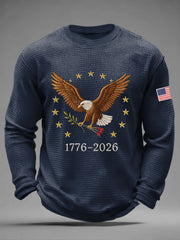 Men's 250 Waffle Print Casual T-Shirt