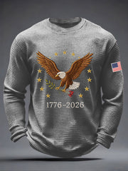 Men's 250 Waffle Print Casual T-Shirt