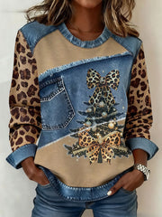 Women's Christmas Printed Casual Top