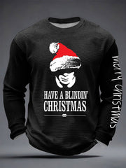 Men's Have A Blindin' Christma Waffle Long Sleeve T-Shirt