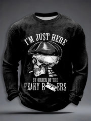 Men's TV Series Inspired Waffle Long Sleeve T-Shirt