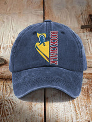 Unisex Retro American Basketball Kansas Jayhawks Print Hat