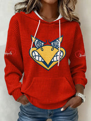 Women's Basketball Print Large-sized Sweatshirt