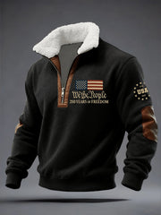 Men's 250th Anniversary Print Zipper Sweatshirt
