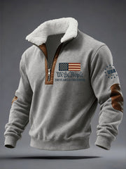 Men's 250th Anniversary Print Zipper Sweatshirt