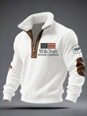 Men's 250th Anniversary Print Zipper Sweatshirt