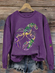 Women's Mardi Gras Crawfish polyester sweatshirt