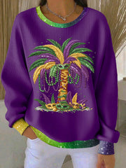 Women's Mardi Gras Casual Sweatshirt
