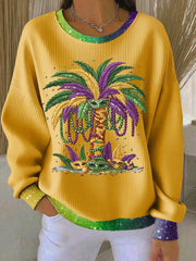 Women's Mardi Gras Casual Sweatshirt