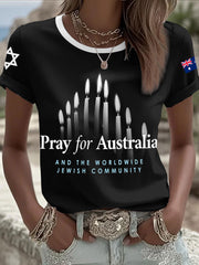 Women's 'Pray For Australia and the Worldwide Jewish Community' T-Shirts