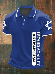 Men's Oppose antisemitism polo shirt