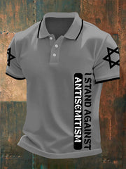 Men's Oppose antisemitism polo shirt