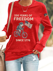 Women's 250th Anniversary Print Casual Sweatshirt