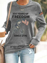 Women's 250th Anniversary Print Casual Sweatshirt