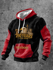 Men's 250th Anniversary Print Casual Hoodie