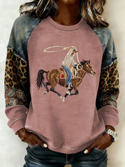Women's Western raglan sleeve sweatshirt