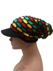 Unisex Jamaican Reggae Color Block Knit Hat
