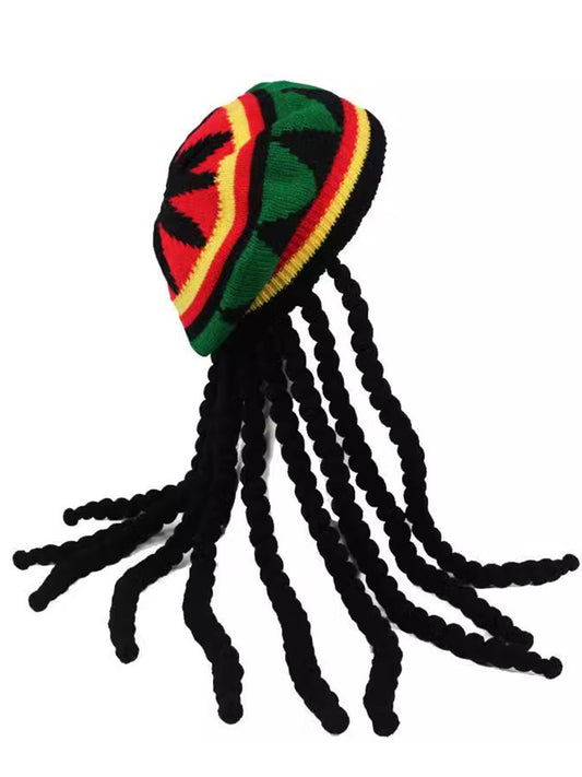 Unisex Jamaican Reggae Dreadlock Beanie