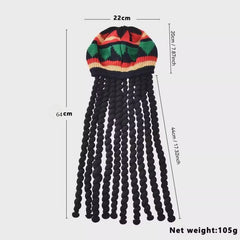 Unisex Jamaican Reggae Dreadlock Beanie