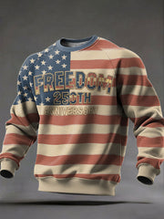 Men's Freedom 250th Anniversary Printed Casual Sweatshirt