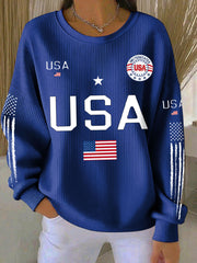 Women's USA Flag Sweatshirts