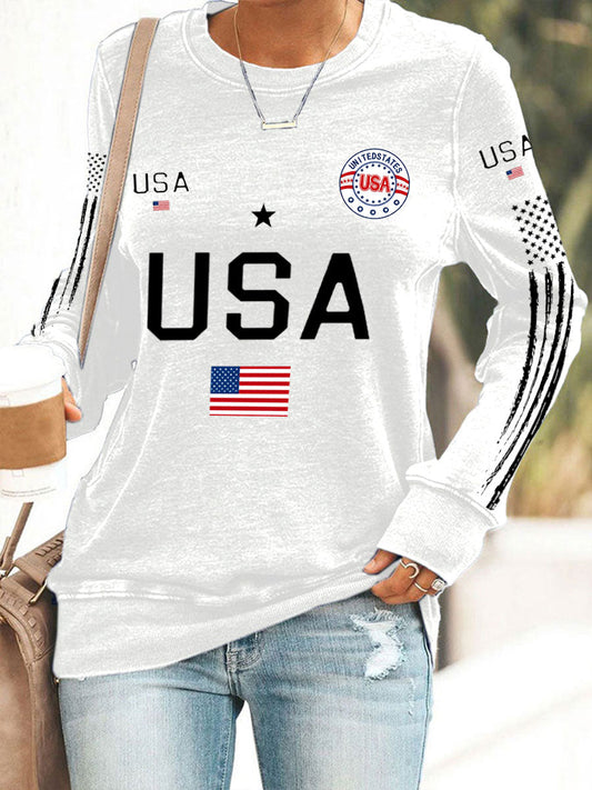 Women's USA Flag Sweatshirts