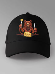 Unisex Bears Eating Cheese Football Lover Print Hat