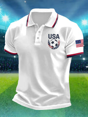 Men's USA Soccer Printed Shirt