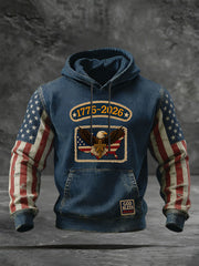 Men's Glory Anniversary Printed Casual Hoodie