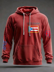 Men's Bunny Music Lover Printed Hoodie