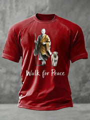 Men's Walk For Peace Aloka Printed T-shirt