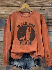 Women's Walk For Peace Aloka Printed Sweatshirt
