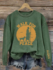 Women's Walk For Peace Aloka Printed Sweatshirt
