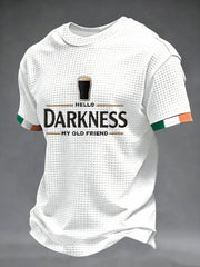 Men's Hello Darkness My Old Friend Waffle Short Sleeves T-shirt