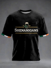 Men's Shenanigans St.Patrick's Day Print short sleeves t-shirt